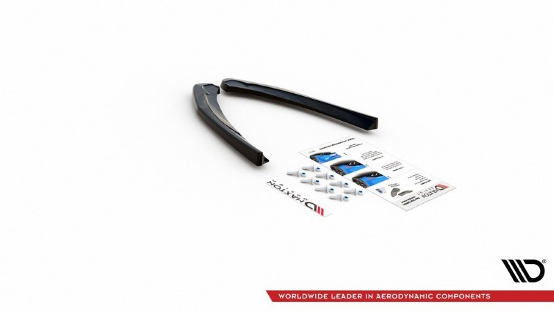 Achterzij Spoilers Fiat 124 Spider Abarth Glanzend Zwart