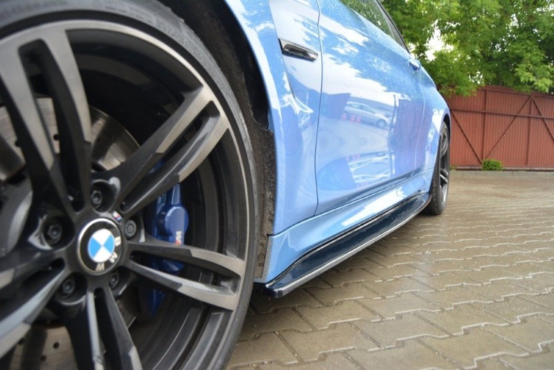 Zijskirts Diffusers BMW M4 F82 Glanzend Zwart