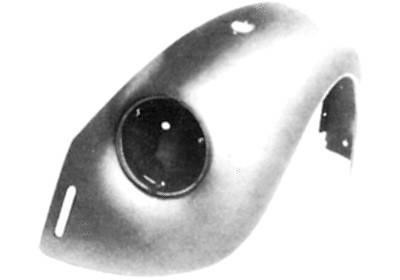 spatbord, voor, 1300/1500, 08/1967-en 1200 08/1973-07/1974 VW Ke