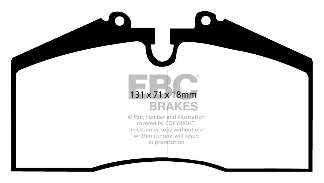 EBC Brakes PORSCHE 928 4.7 85-86 Remblokken voorzijde