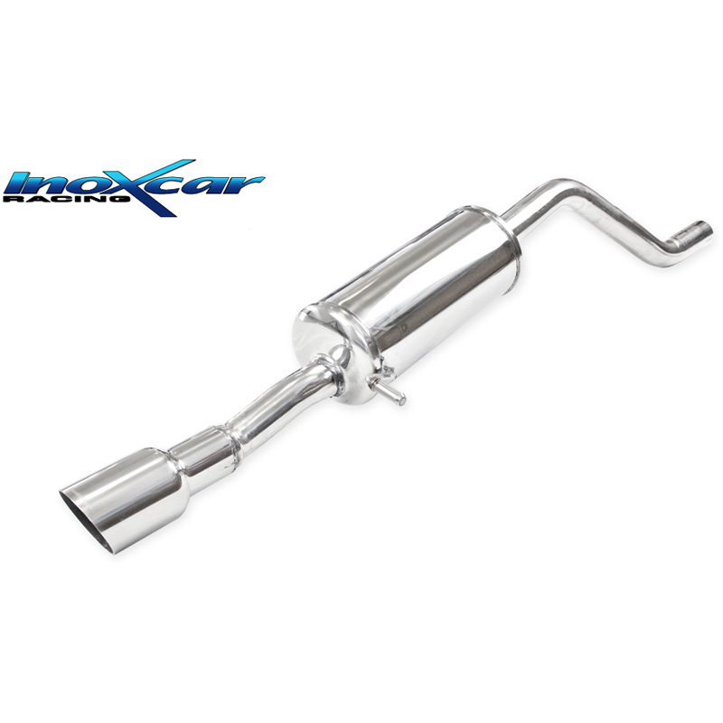 InoXcar 100% RVS Sportuitlaat  Opel Corsa F 1.2 (101pk) 2019- 90mm Racing