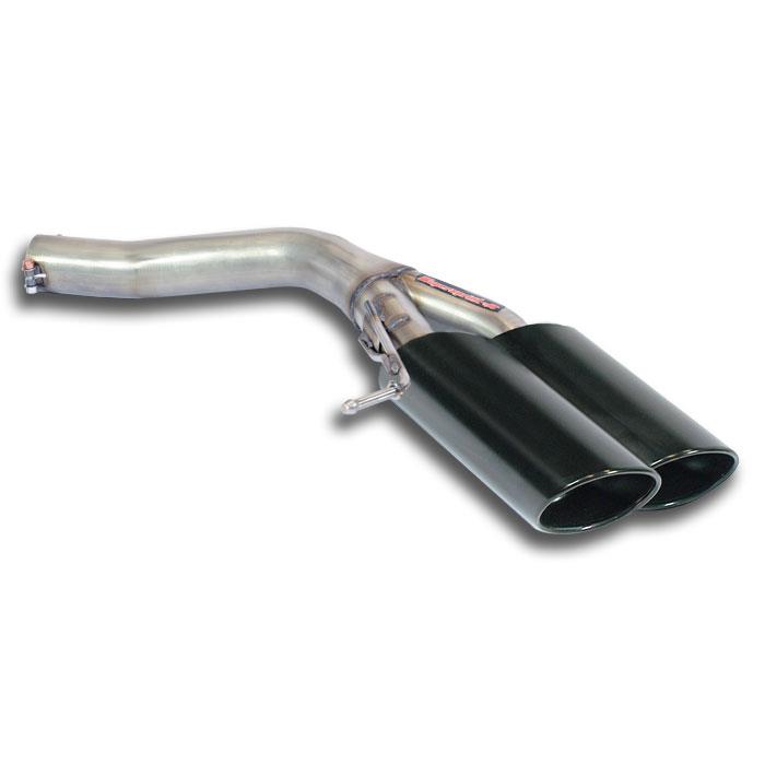 AUDI A6 C7 4G (Sedan + Avant) 2.0 TFSI (211 Hp) 2013 -> 2014 Rear pipe Right 100x75 BLACK (Muffler d