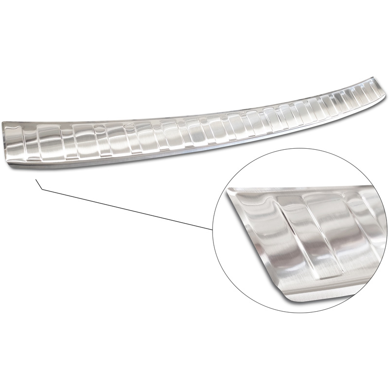Stainless Steel Rear bumper protector  Volkswagen Passat Sedan 2014-2019 & FL 2019-2023 'Ribs'