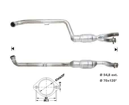 Mercedes E270TD 2685 cc 130 Kw / 177 cv 647961 W211 Magnaflow CA
