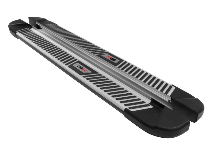 Treeplanken voor Mercedes M-Klasse W163 98-05 aluminium zwart grijs