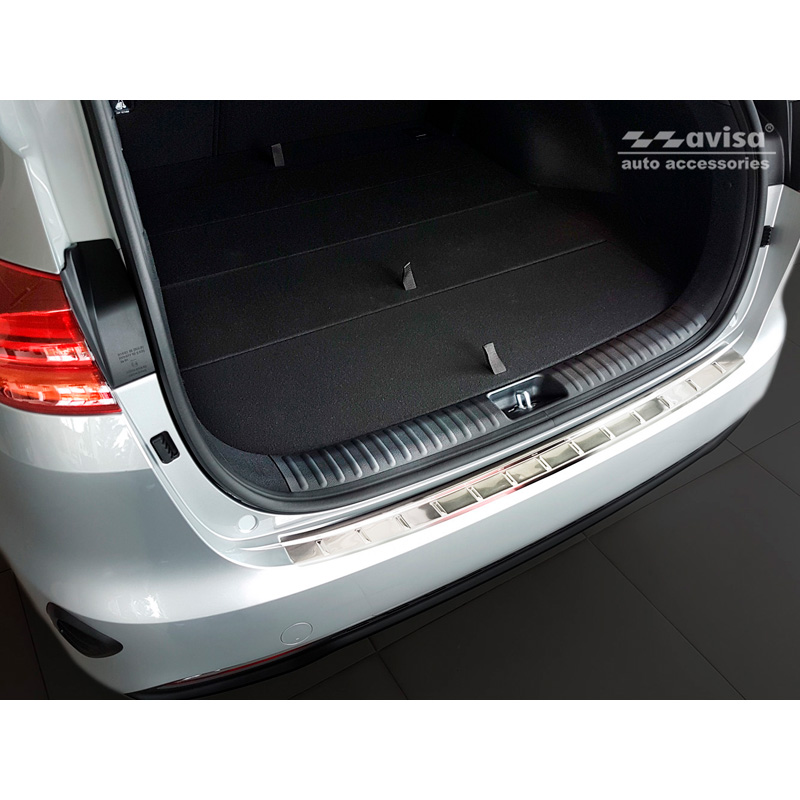 Stainless Steel Rear bumper protector  Kia Ceed III SW 2018-2021 & FL 2021- 'Ribs'