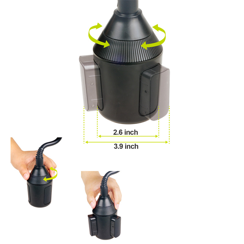 Universal Smartphone/Telephone/PDA/iPod Holder for Cup-Holder