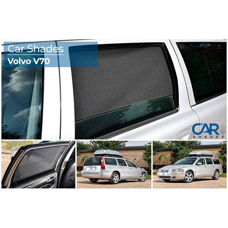 Set Car Shades (rear side doors)  Volvo V70 Station 2007- / XC70 2007- (2-pieces)