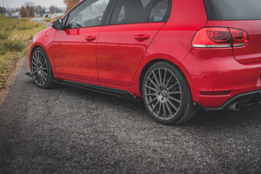 Race Zijskirts + opzetstuk VW Golf 6 GTI Maxton Design duurzaam