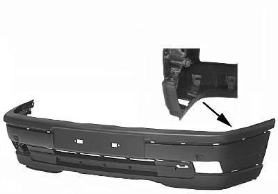 voorbumper, 1.6GL,-06/1992 Opel Vectra A, 1988-1995