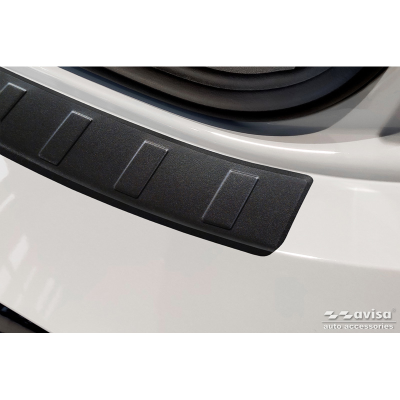 Matt Black Stainless Steel Rear bumper protector  Cupra Born 2021- 'Ribs'