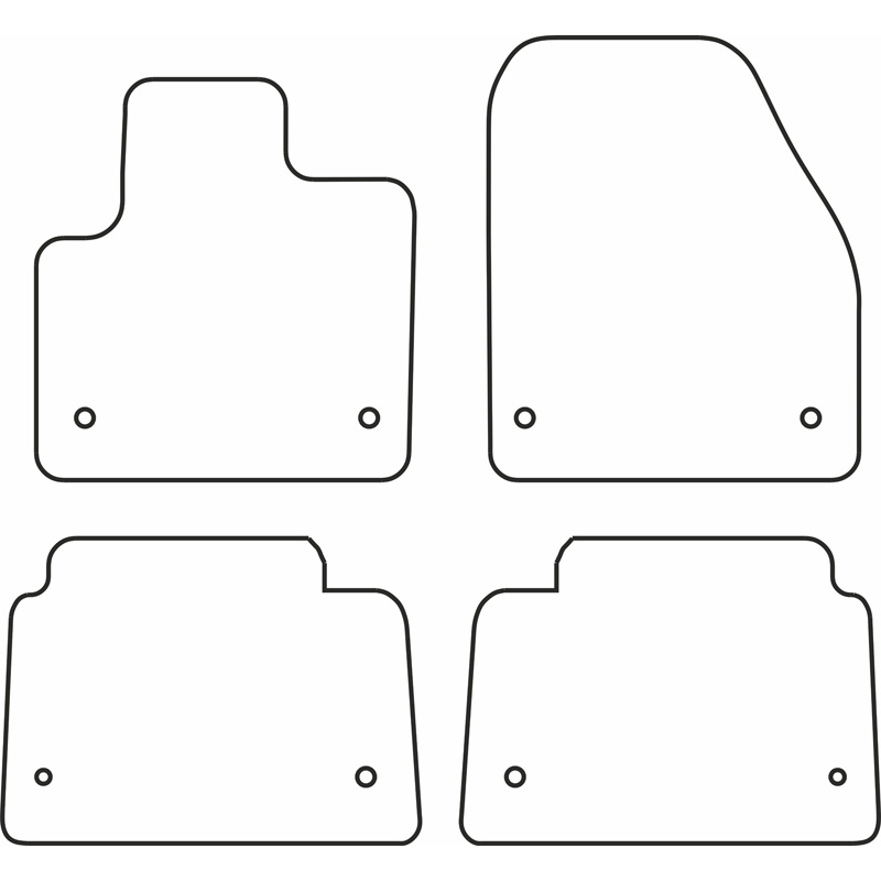 Set velour car mats  Landrover Discovery Sport Facelift 2019-