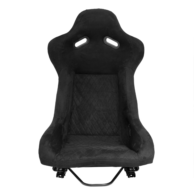 Sportstoel 'LV' - Zwart - Vaste polyester rugleuning - incl. sledes