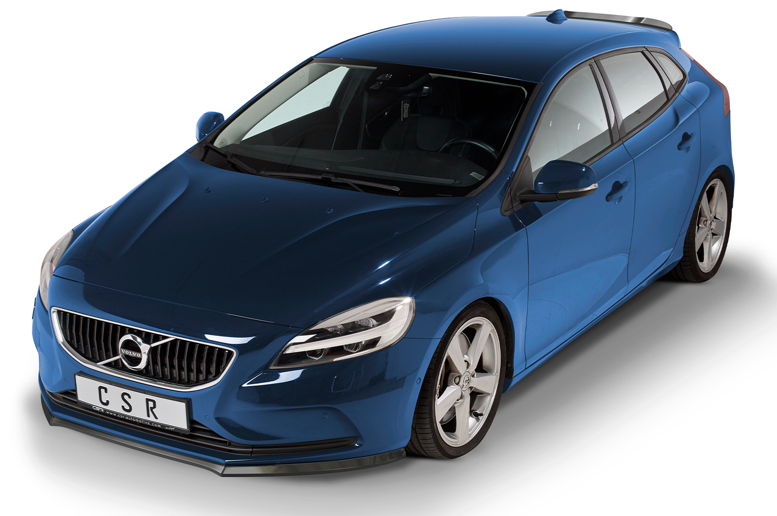 Voorspoiler Volvo V40 CSR glans Zwart
