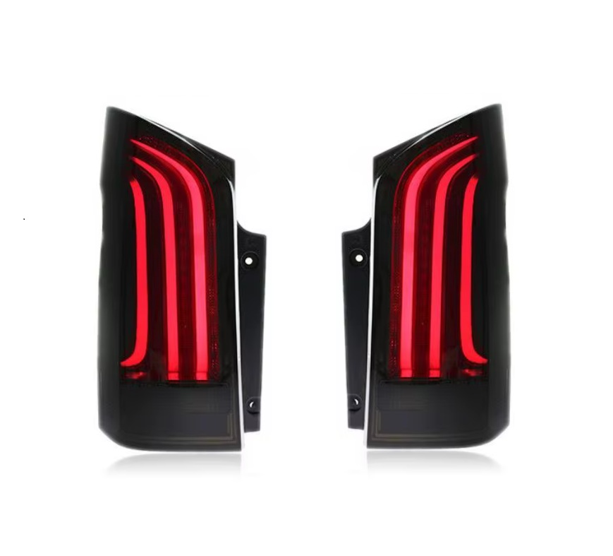 Full LED Taillights Smoke suitable for Mercedes V-Class W447 (2014-2019) Single Rear Door with Dynamic Sequential Turning Lights