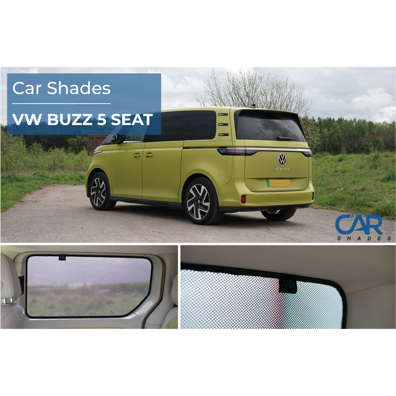 Set Car Shades (rear side doors)  Volkswagen ID.Buzz (Bus) 2022- (Short wheel base without sliding windows) (2-pieces)