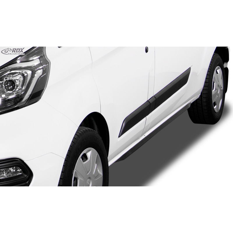 Side skirts 'Slim'  Ford Transit MK7 2014-2018 & 2018- (ABS glossy black)