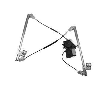 raammechanisme, 4/5 drs, incl motor, achterportier, comfort, lin