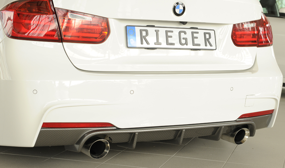 Achter Diffuser BMW 335i/340i F30/F31 2012-... Carbon Look Rieger