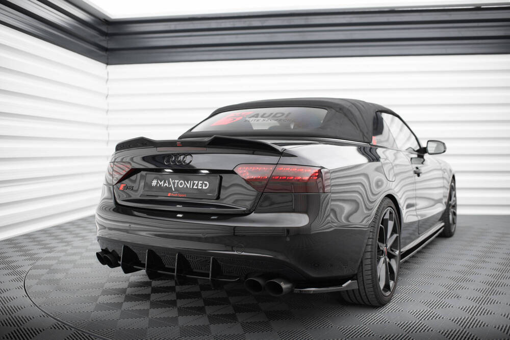 Spoiler Audi A5 S-Line / S5 Cabrio Maxton Glans Zwart