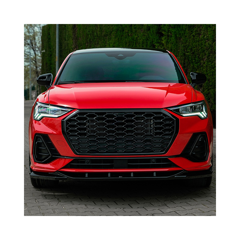 Oneway Front spoiler  Audi Q3 (F3B) S-Line & Q3 Sportback (F3N) S-Line 2019-2025 excl. RSQ3 - Gloss black