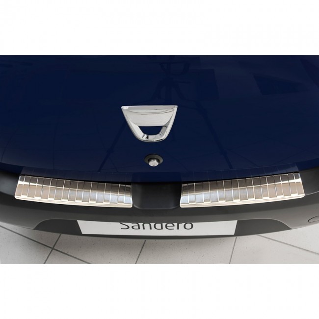 Achterbumper Beschermlijst Dacia Sandero II 2012-RVS Achterbumper