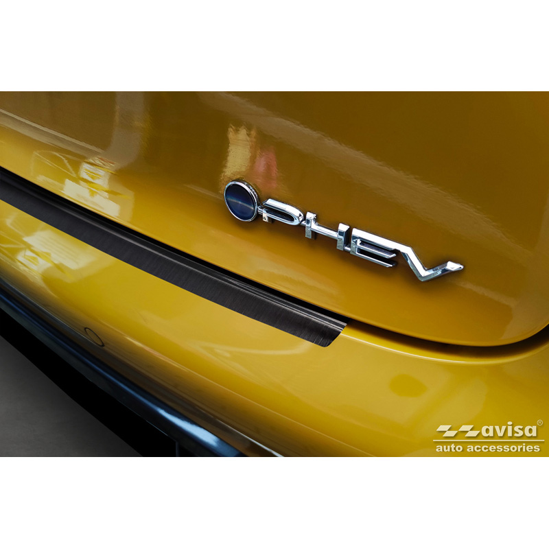 Black Stainless Steel Rear bumper protector  Toyota Prius V (XW60) 2023-