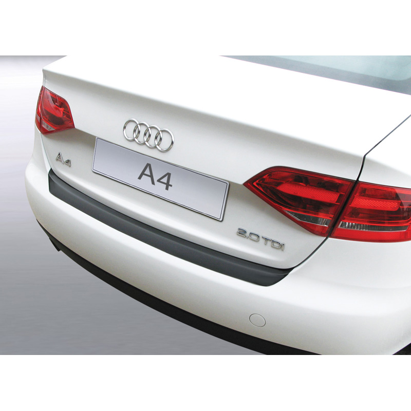 ABS Rear bumper protector  Audi A4 Sedan 2008-2012 Black