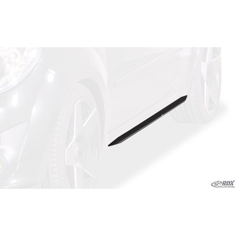 Side skirts  Renault Twingo II 2007-2014 'Slim' (ABS)