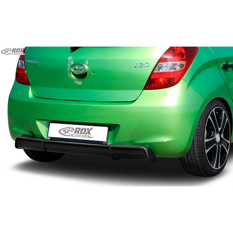 Rear bumper skirt 'Diffusor'  Hyundai i20 PB/PBT 2008-2012 (ABS glossy black)