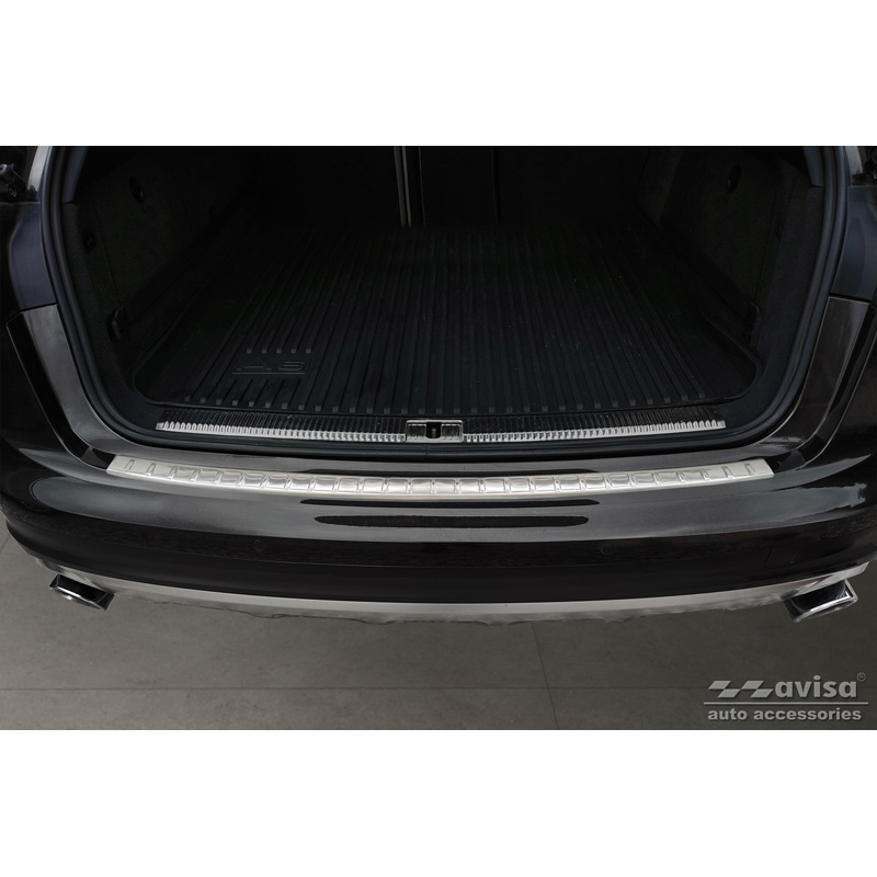 Stainless Steel Rear bumper protector  Audi A6 Allroad 2011-2018 'Ribs'
