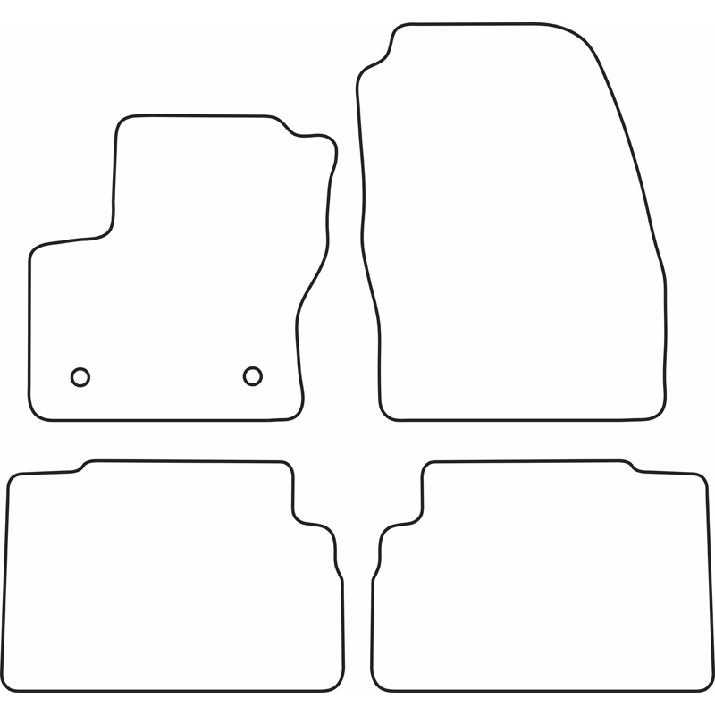 Set velour car mats  Ford Focus C-Max 2013-2015