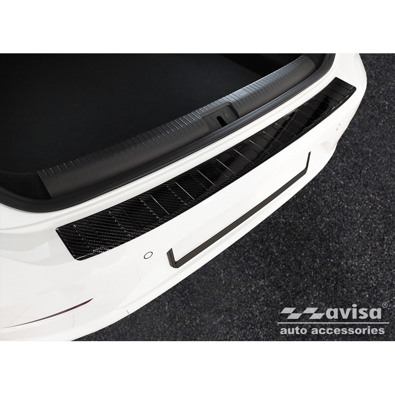 Real 3D Carbon Rear bumper protector  Volkswagen Arteon 2017-2020 & FL 2020- 'Ribs'