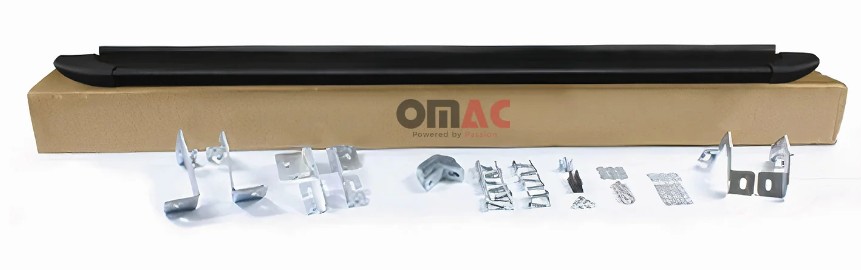 Treeplanken voor Mercedes M-Klasse W163 98-05 aluminium zwart