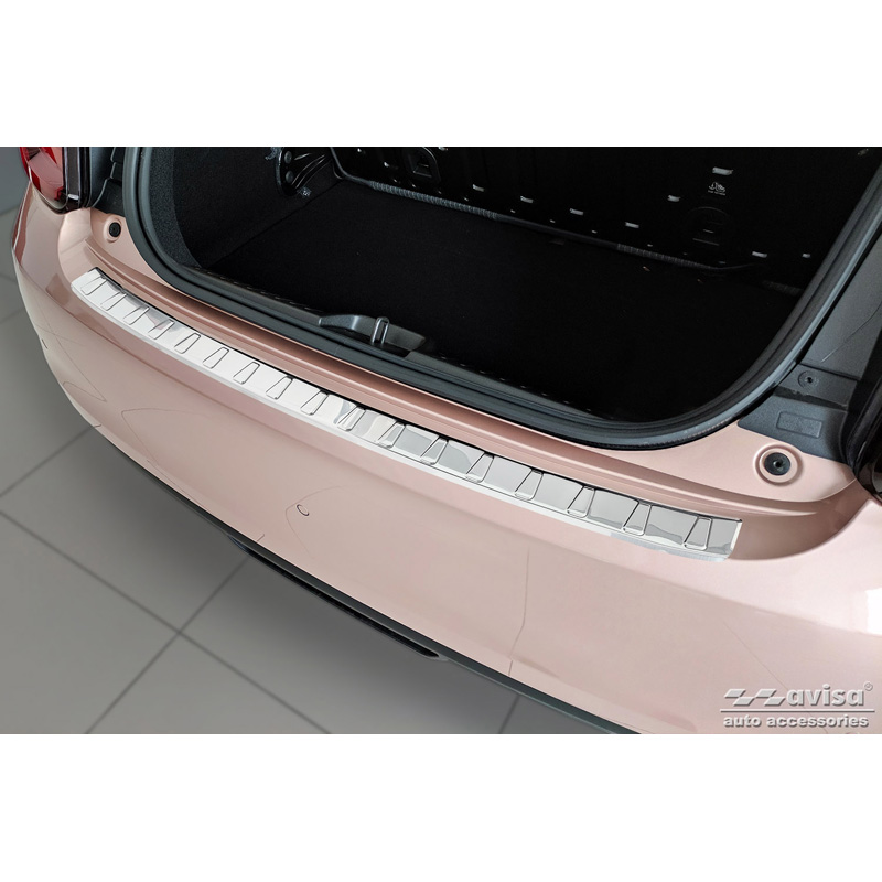 Stainless Steel Rear bumper protector  Fiat 500e Berlina, 3+1 & Cabrio 2020- 'Ribs'