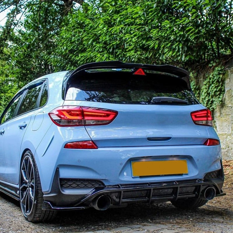 Roof spoiler (Spoiler Cap)  Hyundai i30N (PDE) 2017- (ABS Glossy Black)