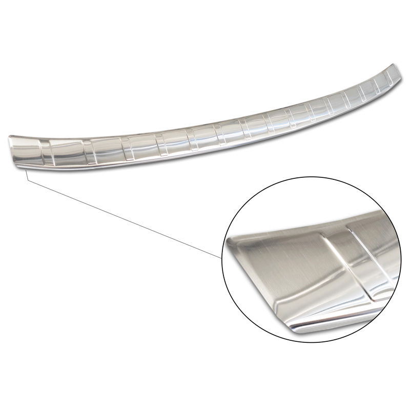Stainless Steel Rear bumper protector  Audi Q3 II Sportback 2019- incl. RS 'Ribs'