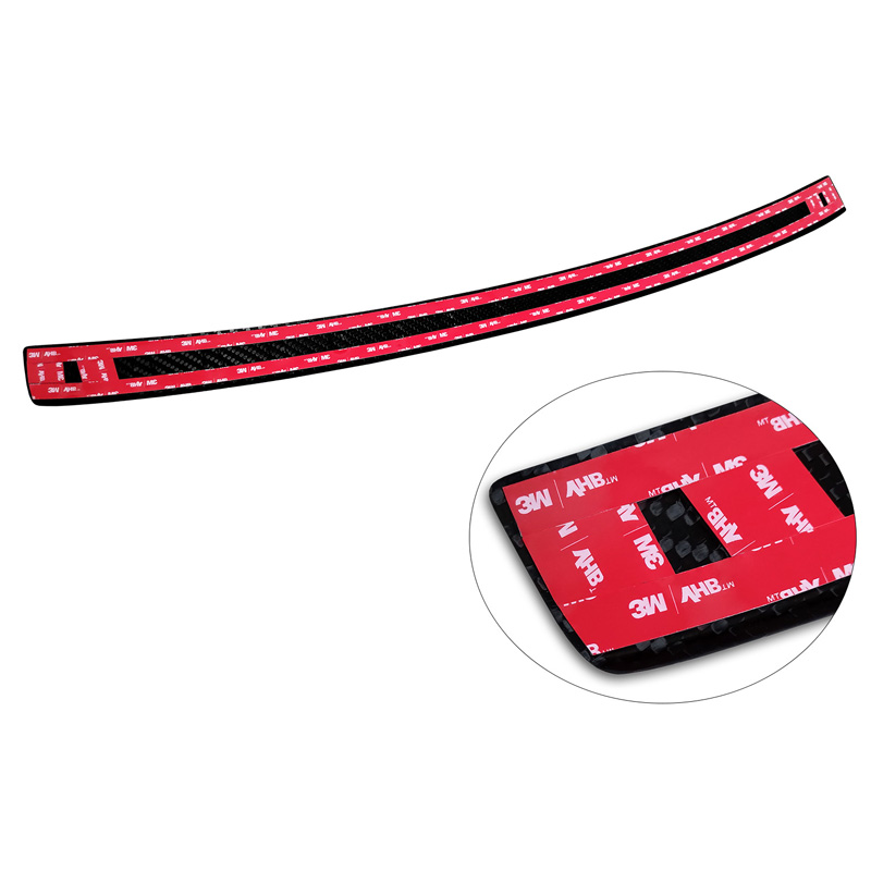 Real 3D Carbon Rear bumper protector  Fiat 500e Berlina, 3+1 & Cabrio 2020- 'Ribs'