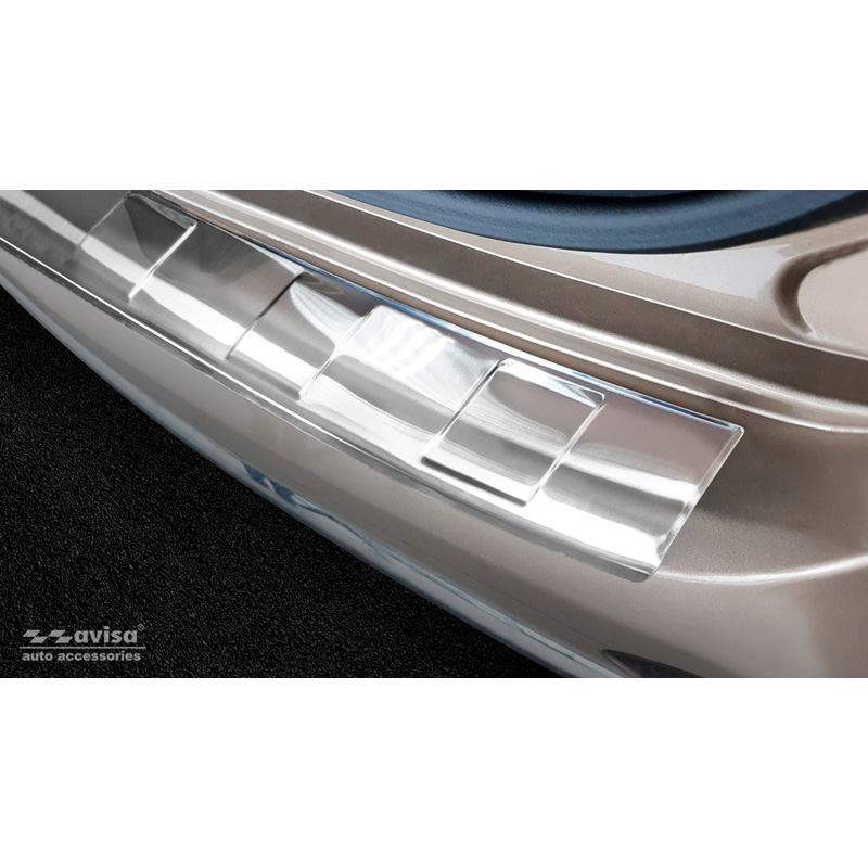 Stainless Steel Rear bumper protector  Kia Sportage IV Facelift 2018-2021 'Ribs'