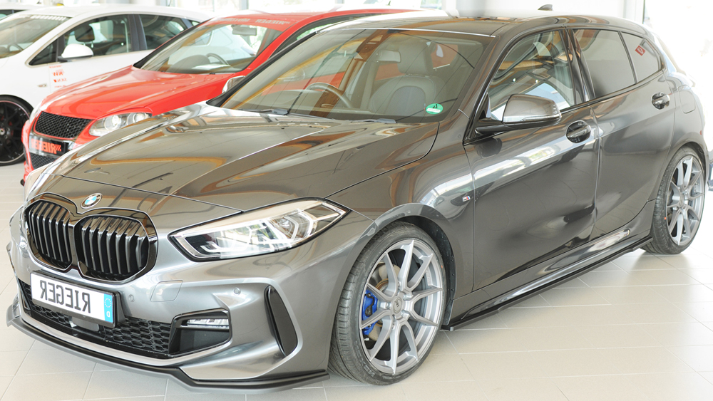Zijskirts BMW 1 Serie F40 Rieger Glans Zwart