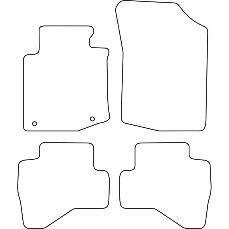 Automatten  Peugeot 107 2010-