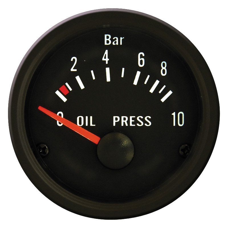 Performance Instrument Black Oil Pressure 0-10 bar 52mm
