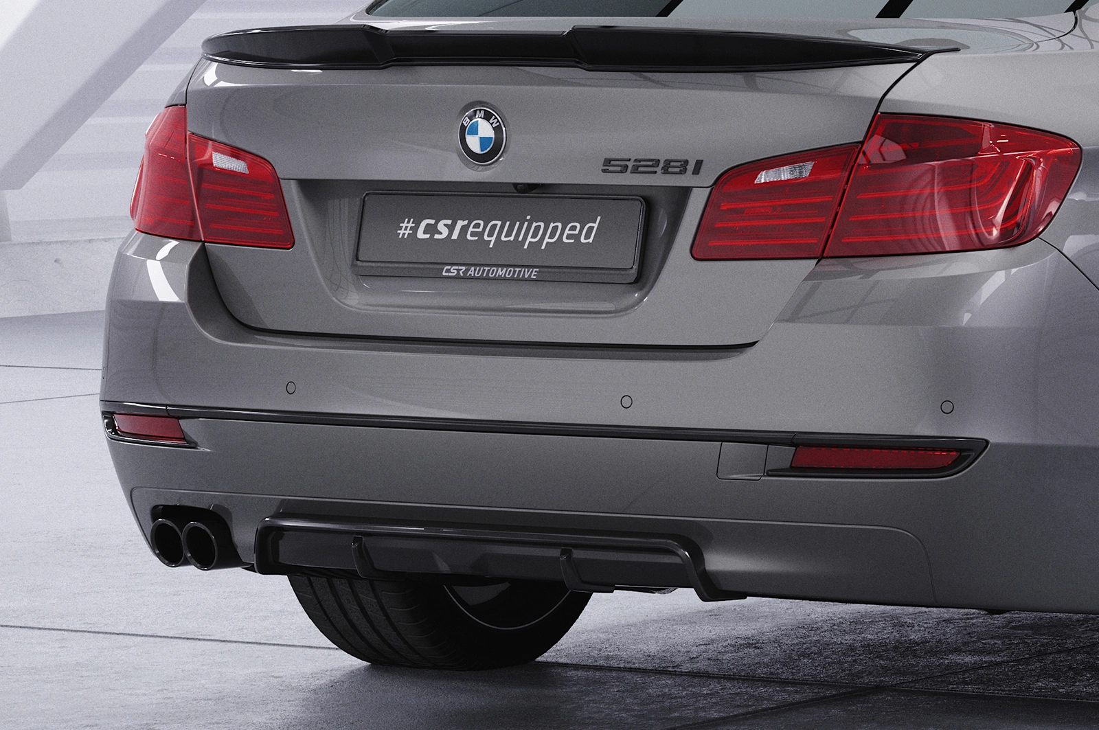 Achterspoiler BMW 5er F11 glans zwart