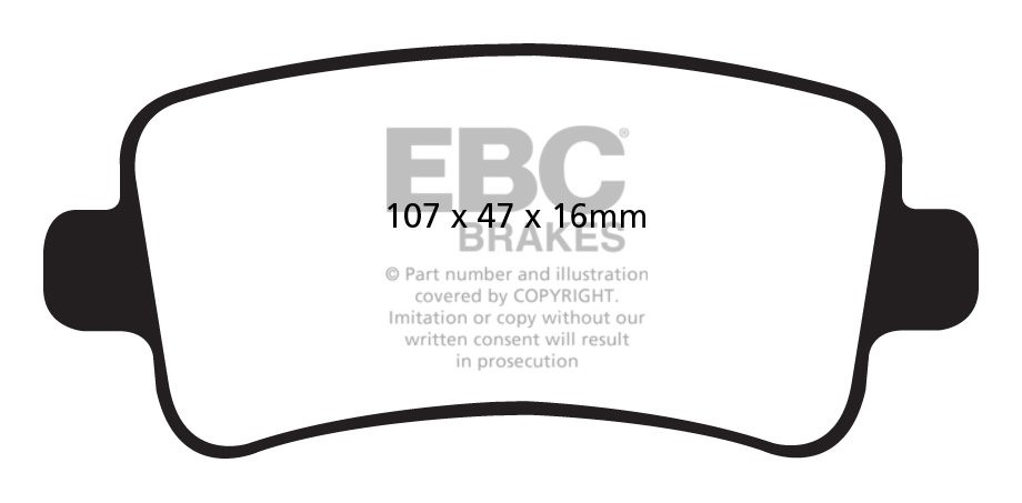 EBC Brakes VAUXHALL (OPEL) Insignia 2.0 TD (160) 2008-.. Remblok