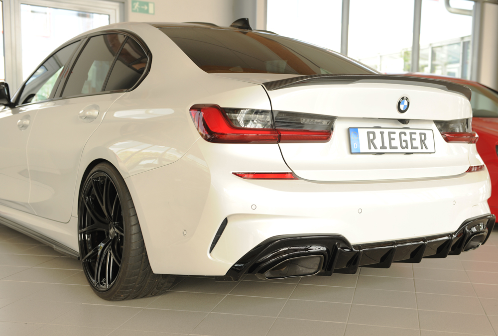 Diffuser BMW 3 Serie G20 M340i Rieger Glans Zwart