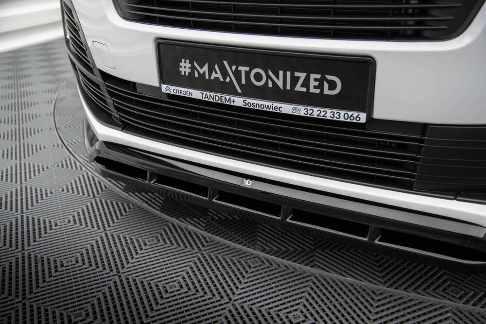 Voorspoiler Citroen Jumpy Mk3 Maxton Glans Zwart