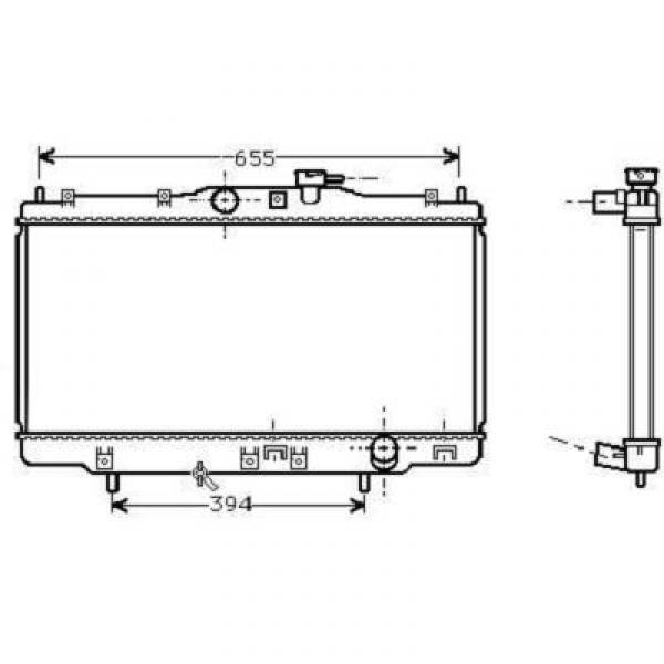 Radiator ACCORD SEDAN 98-02 350x677