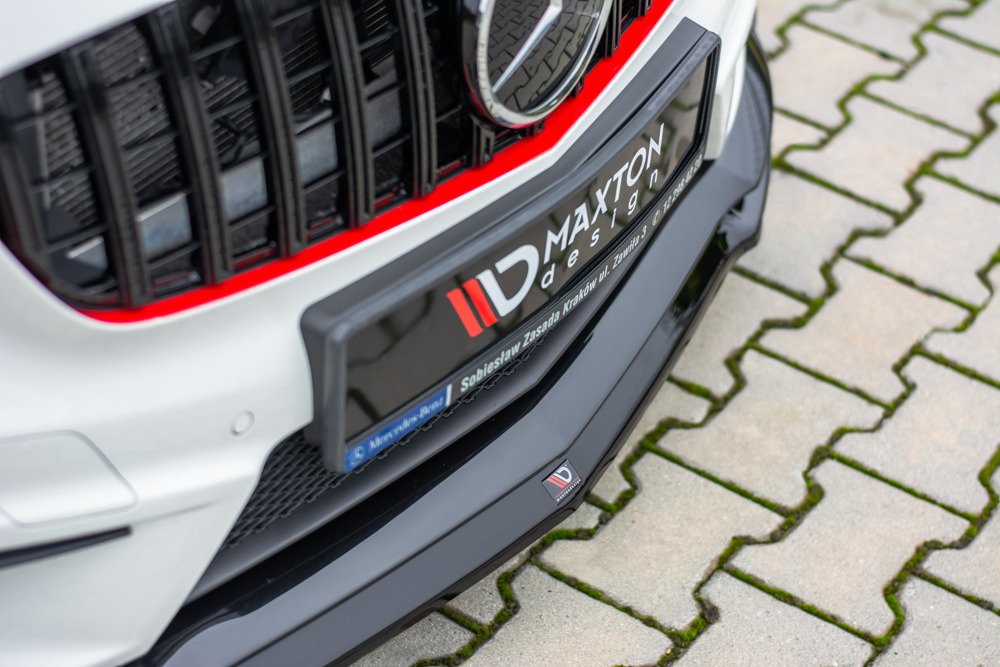 VoorSpoiler Mercedes W176 A45 AMG Glans Zwart