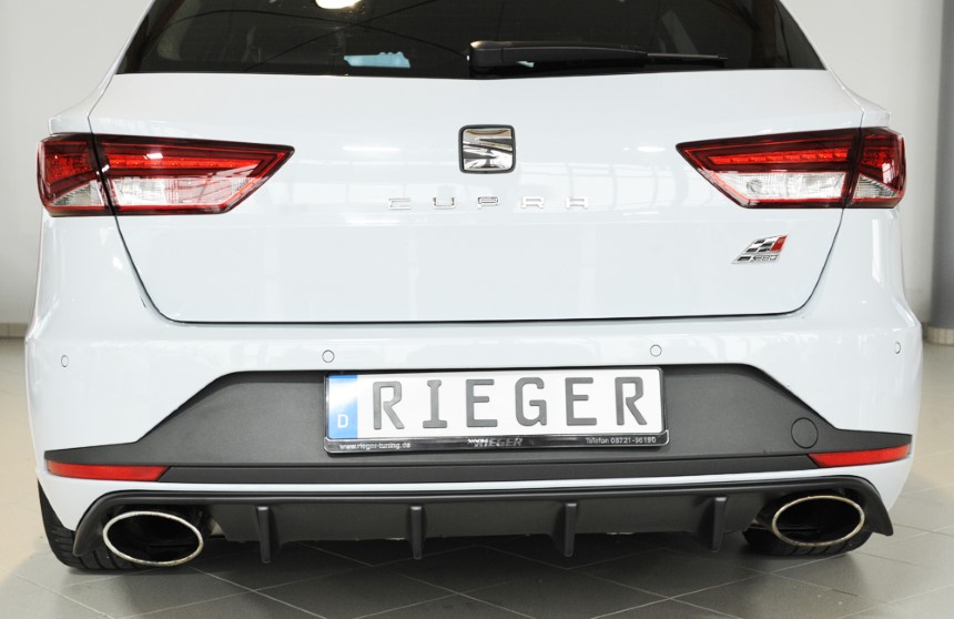 Diffusor Rieger Seat Leon ST Cupra (5F) uitlaat links + rechts