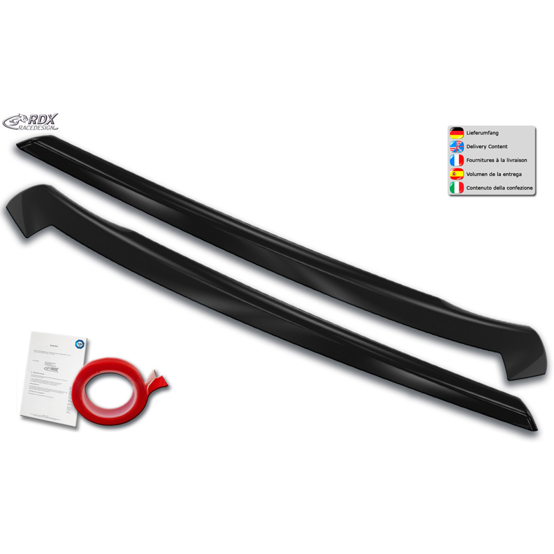 Koplampspoilers  Volkswagen Caddy IV 2015-2020 (ABS)
